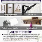 30 Pcs Drywall Anchor Repair Kit Solve Loose Wall Plugs Fast - Ideal for Curtain Rails, Towel Racks, Toilet Paper Holders and More Anchor Hole Patch (2.36 in)