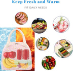 Bluboon Lunch Box for Women Cute Lunch Bag Reusable Insulated Lunch Bags Large Capacity Lunchbox Cooler for Work Picnic or Travel