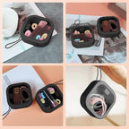 Hair Tie Organizer, Small Portable Hair Accessories Storage Can Be Stackable Or Hung On The Wall, Small Items Holder Hair Tie Organizer for Jewelry Hair Stuff Hair Clip Cotton Swab