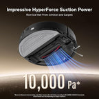 roborock Q10 X5+ Robot Vacuum and Mop, Self-Emptying, Hands-Free Cleaning for up to 7 Weeks, 10,000Pa Suction, Obstacle Avoidance, LiDAR Navigation, No-Go Zones, Black