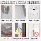 Drywall Patch Repair Kit with Scraper, White Wall Mending Agent with 2 Pcs Aluminum Drywall(2 inches), Plaster Dent Repair and Wood Scratch Repair