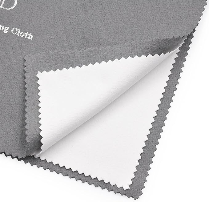 Pro Size Silver Polishing Cloth Jewelry Cleaning Cloth 11" X 14" inches for Cleaning Gold, Silver and Platinum Jewelry Coins Watch, Keeps Jewelry Clean and Shining. (Pack of 2)