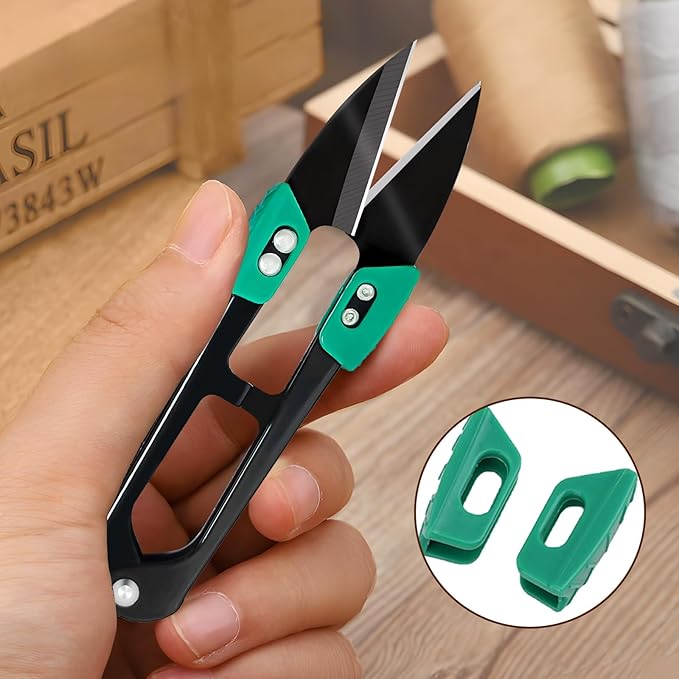 HAISHANG 4Pcs Bonsai Pruning Scissors Garden Plant Trimming Sewing Scissors Yarn Thread Snips,Small Pruning Shears Stainless Steel Pruners Trimmers Gardening Supplies