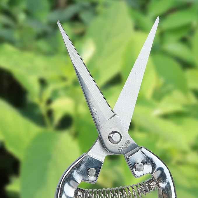 Pruning Shears Set of 3 – SK5 Steel Hand Pruners & Garden Clippers with Non-Slip Handle, Bonsai Shears for Fruit Trees, Flowers & Small Plants