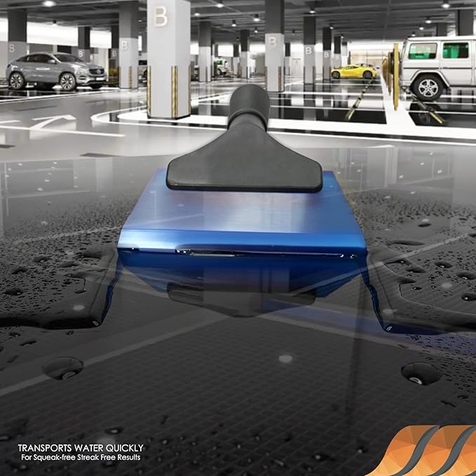 EHDIS Small Squeegee 5 inch Rubber Window Tint Windshield Scraper for Car,Glass, Mirror, Shower, Door,Bathroom Cleaning(Blue)