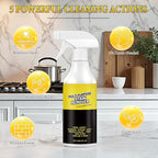 2PCS Multi-Purpose Stain Remover, All Purpose & Stain Remover For Kitchen, Bathroom, Car. Its Effectively Removes Hard Water Stains, Rust, Yellowing, And Stubborn Residues.