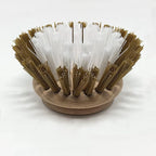Lola Products Replacement Head for The Original Dishwashing & Vegetable Brush, Birch Hardwood & Nylon Poly Bristles, Reusable & Washable - 1 Pack