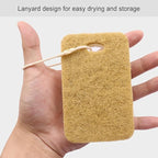 Natural Sponge, Sponges Individually Wrapped, Non Scratch Kitchen Cleaning Sponge Scouring Pad Cellulose Coconut Scrubbing Sponge for Washing Dishes (Pack of 50 - Yellow)