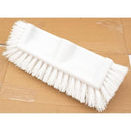 SPARTA Multi-Level Tile Scrub Brush 12" Wide Brush Head, Heavy-Duty Tile Cleaning Brush with End Bristles for Commercial Tiles, Tubs and Floor, Plastic, 12 Inches, White