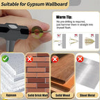 80PCS Self Drilling Drywall Anchors and Screws Kit, Upgraded 3 Sizes Zinc Plated Steel Self Drilling Drywall Anchors Screws, No Pre-Drill No Holes, Metal Screw Anchors Kit for Wall Hanging