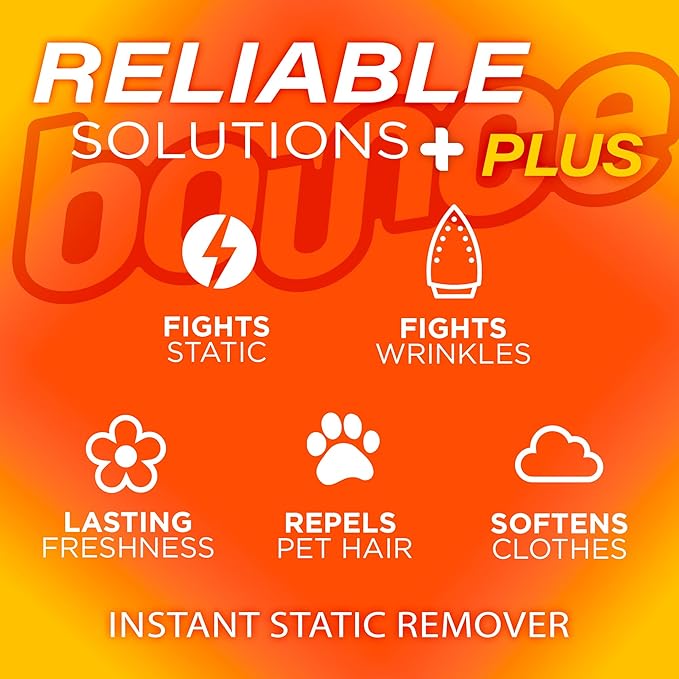 Bounce Anti Static Spray, 3 in 1 Instant Anti Static Spray & Instant Wrinkle Release, Odor Eliminator & Fabric Refresher, Travel Size (3 Oz,Pack of 3)