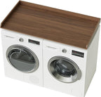 Washer Dryer Countertop, 27.6" x 54" Laundry Countertop for Washer and Dryer, Laundry Room Organization and Storage, Walnut
