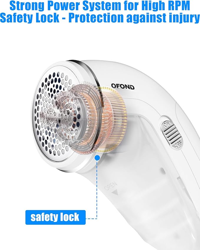 Fabric Shaver Lint Remover for Clothes,Electric Lint Shaver Battery Operated,Portable Sweater Defuzzer, Quick and Easy Remove Pills,Lint Balls,Fuzz of Clothing Pants Socks Couch Pillows Blankets