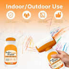 Wall Paint Repair Kit: All-in-One Patch Kit Remove Stains, Scratches - White Touch Up Paint for Flat, Ceiling Wall with Roller, Gloves & sandpaper