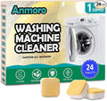 Washing Machine Cleaner Tablets - For HE Front & Top Load Washer - Eliminates Odor causing build-up,debris from drum, pipes,and filter,Septic Safe - 24 Counts/1 Year Supply