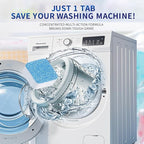 Truey Washing Machine Drum Cleaning Tablets, Deep Cleaning for Front Loader, Top Load & HE Washers, Helps Remove Odor-Causing Residues, Pet Hair & Hard Water Buildup (12 tablets)