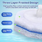 Cecailin® 60pcs Disposable Toilet Brush. Bathroom Cleaning. Disposable Bowl Cleaners Compatible with Most Toilet Brushes