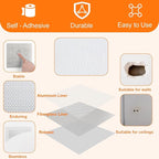 Drywall Repair Kit - Self-Adhesive Aluminum Wall Patch Repair Kit | Heavy-Metal Wall Hole Fixing Tools for Home, Rentals & Offices (2 Pack*6in)