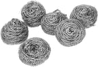 6Pcs Stainless Steel Scrubber Scrubbing Scouring for Kitchens Washing Scouring Pads Sticks Kitchen Tools