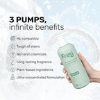 FREY Laundry Care Bundle: Concentrated Detergent & Fabric Softener, Cedar Grove Scent, HE-Compatible, Eco-Friendly
