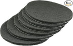 Auniwaig 1000-Grits 7 Inch Scrubber Scouring Pads Gray-Multipurpose, Drill Scuffing Disc Hoop and Loop Cleaning Kit for Bathroom & Kitchen 6pcs