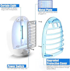 2 Packs Bug Zapper Indoor, Fly Traps for Indoors, Insect Traps for Home Mosquito Killer for Kids & Pets, Home, Kitchen, Bedroom, Baby Room, Office-8