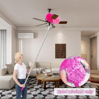 Ceiling Fan Cleaner Duster with 60 inch Extension Pole, Dusters for Cleaning High Ceiling Fan Blades, Dusters Kit with Storage Bag, Cleaning Tools for Families