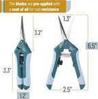 Mr. Pen Gardening Scissors, 6.5 Inch, Pruning Shears with Straight Stainless Steel Blade, Garden Clippers