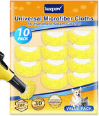 KEEPOW 10 Pack Universal Microfiber Cloths for Handheld Steam Cleaner Attachments Compatible with Bissell Steam Shot, Wagner Spraytech, PurSteam, Phueut, Dovety, McCulloch, Steam Cleaner Accessories