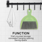 Small Dustpan and Brush Set, Mini Dust Pan and Brush, Hand Broom and Dustpan Set, for Cat Litter, Kitchen, Tables, Countertops, Cars, etc.(2PCS)