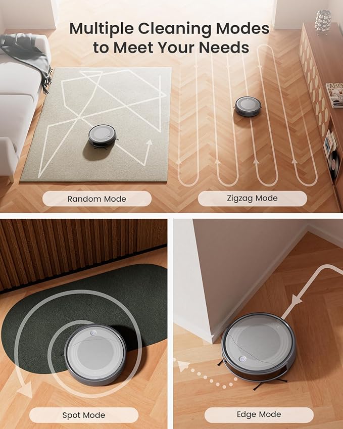 Lefant M310 Robot Vacuum Cleaner– 4500Pa Suction, Ultra-Slim & Quiet, PreciSense Obstacle Avoidance, WiFi/App/Voice Control, 160-Min Runtime, Self-Charging – Ideal for Pet Hair & Hard Floors (Gray)