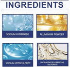 Multi-purpose Drain Cleaner, 10.6oz Powerful Sink and Drain Cleaner, Professional Strength Pipe Dredging Formula for Kitchen Sinks, Shower Drains, Tubs, Dissolves Blockages (2pcs)