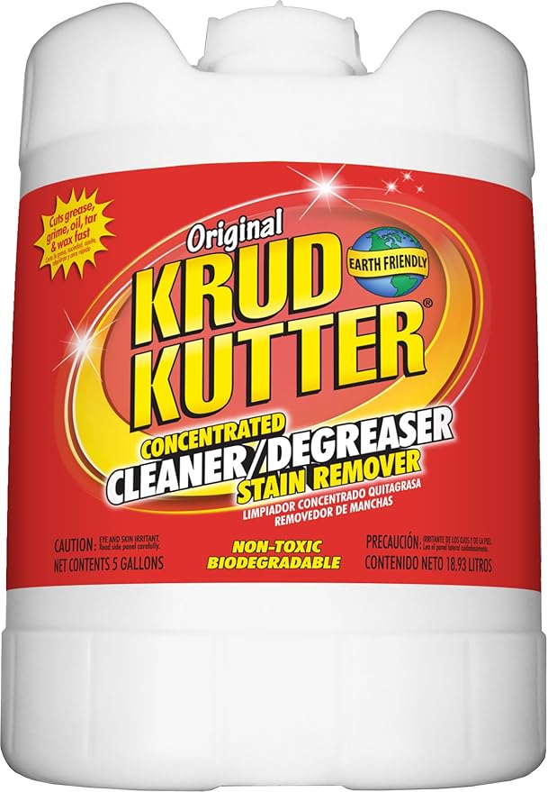 Krud Kutter KK05 Original Concentrated Cleaner/Degreaser Stain Remover, 5 Gallon