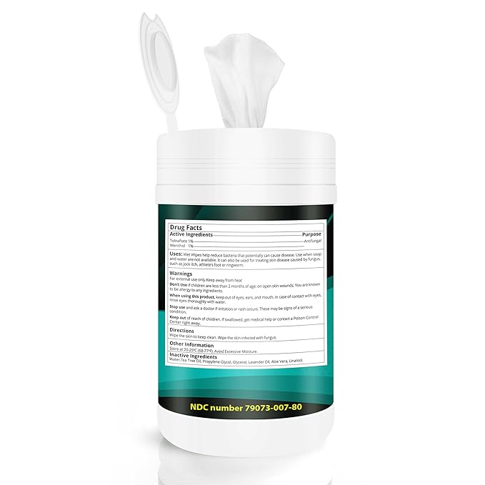 Body Wipes, Non-Toxic, Alcohol-Free Natural Wipes, Conditioning Skin Camp Wipes Help Athletes Foot, Jock Itch, Ringworm. Rinse Free Gym Wipes for Wrestling, Martial Arts