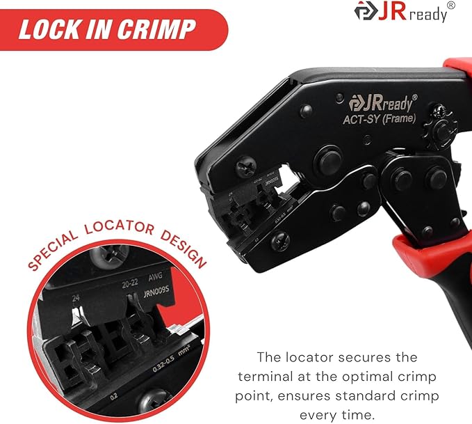 JRready ST6544 Micro-fit 3.0 4pin 6pin Connector Kit Crimper Pin Removal Tool Electrical Power Wire Crimps Contact 20-24AWG Standard Molex 3.0mm Pitch Connectors