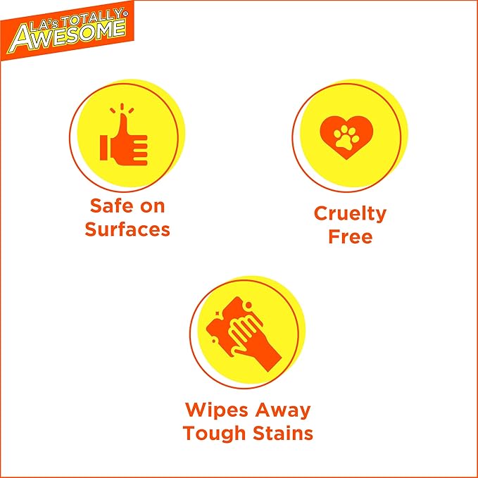 La's Totally Awesome All Purpose Cleaner Spray – 24oz (Pack of 6) Heavy Duty Multi-Surface Degreaser & Stain Remover – Ready-to-Use Cleaning Spray for Kitchen, Bathroom, Floors, Auto & More