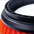 Commercial Scrub Brush for Orbital Floor Scrubber, Compatible with Oreck Orbiter XL ORB550MC, Bissell BGEM9000, 12" Diameter, Heavy-Duty Brush, Orange