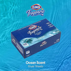 Clorox Fraganzia Fabric Softener Dryer Sheets, Wrinkle Reducing and Anti Static Laundry Dryer Sheets for Great Smelling Clothes, Softens Fabrics, Fresh Ocean Scent, 105 Count - 6 Pack