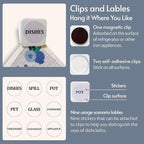 Swedish Dishcloths for Kitchen, 8 Pack Reusable Paper Towels with Clips, Non-Scratch Swedish Dish Towels, Super Absorbent Cellulose Sponge Cloths, Eco Friendly Gifts