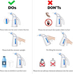 OGHom Steamer for Clothes, Handheld Clothing Steamer for Garment, 240ml Portable Travel Steam Iron (Only for 120V)