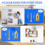 81 Pcs Self Drilling Drywall Anchors with Screws, Upgraded 4 Sizes No-Drill Expansion Anchors and Screws for Heavy Duty, Holds 100Lbs for Wall Decors, TV, Cabinets, Curtains, Includes PH2 Bit