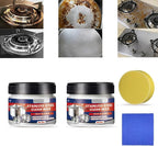 Magical Nano-Technology Stainless Steel Cleaning Paste, Stainless Steel Clean Wax, Stainless Steel Cleaning Wax, Stainless Steel Cleaner and Polish, Metal Polish Paste (2Pcs)