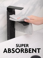 Fantasticlean Microfiber Cleaning Cloth Roll -150 Pack, Tear Away Microfiber Towels, 12" x 12", Reusable, Washable, Ultra Absorbent Dishcloth for Home Supplies, Car, Pet, Kitchen (2 Rolls of Grey)