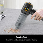 Car Vacuum Cleaner,Advanced Clean Cordless Handheld Vacuum, Compact Home and Car Vacuum with Crevice Tool,Digital Display Vacuum Cleaner