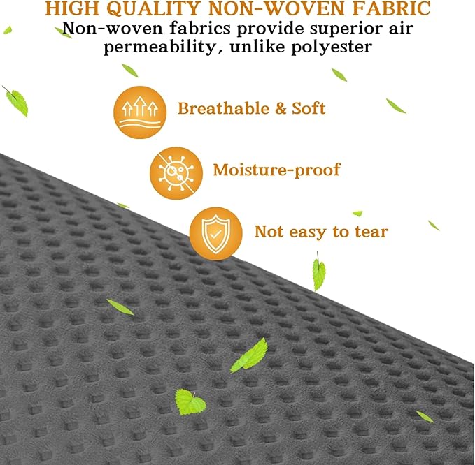 Ofiray-home Over Door Organizer with 5 Large Pockets, 5 Transparent Front Pockets & 10 Mesh Side Pockets, 50 lbs Weight Capacity Hanging Storage for Toys, Shoes, Diapers, Pantry – Grey