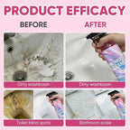 Bathroom Descaler Foam Cleaner, 10 Fl Oz Powerful Pink Bathroom Cleaner Spray,Bathrooms Descaler Foam Cleaners, Stubborn Stains Cleaner for Sink Tub Floor Tile (1set/300ml)
