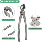 Bonsai Tool - 8.3 Inch High Carbon Steel Concave Cutter, Bonsai Tree Plants Modeling Tools, Applying to Gardening Pruning Knobs/Branches (210mm, Gray)