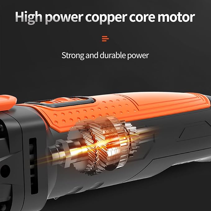 6-Speed Oscillating Multi-Tool with 23pc Kit & Storage Case | Quick-Change Blades for Wood/Metal/PVC | Includes Sanding Disc, Scraper, 15 Sandpapers ﻿