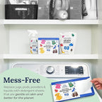 Miss Mouth's Messy Eater Laundry Detergent Sheets - 120 Loads Travel Friendly Detergent Sheets - Hypoallergenic, Sensitive Skin Safe, Pediatrician and Dermatologist Tested, Fragrance Free