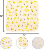 Reusable Dishcloths Kitchen Towels Cotton: 30 Packs 10X10 Washable Roll Paperless Paper Towels Absorbent Dishcloths Set Dish Tea Towel for Kitchen Drying (30Bee, 10×10")